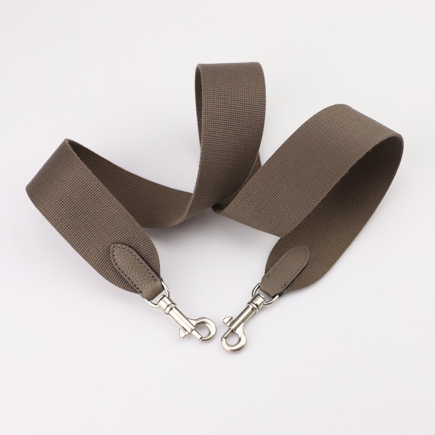 2" Width pure color Canvas with Celemence Leather cross body strap, Shoulder canvas bag strap,Guitar strap,purse strap,replacement straps