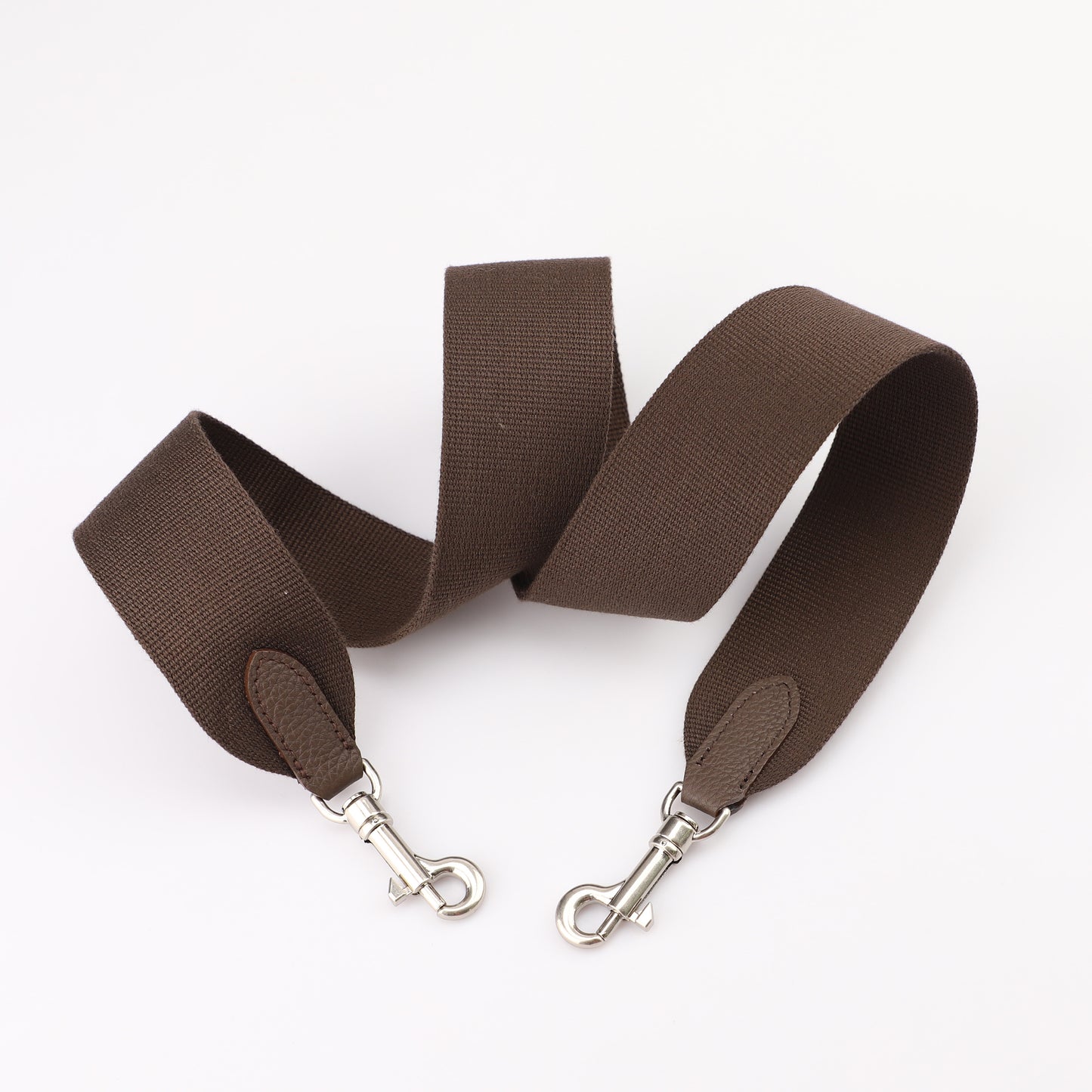2" Width pure color Canvas with Celemence Leather cross body strap, Shoulder canvas bag strap,Guitar strap,purse strap,replacement straps