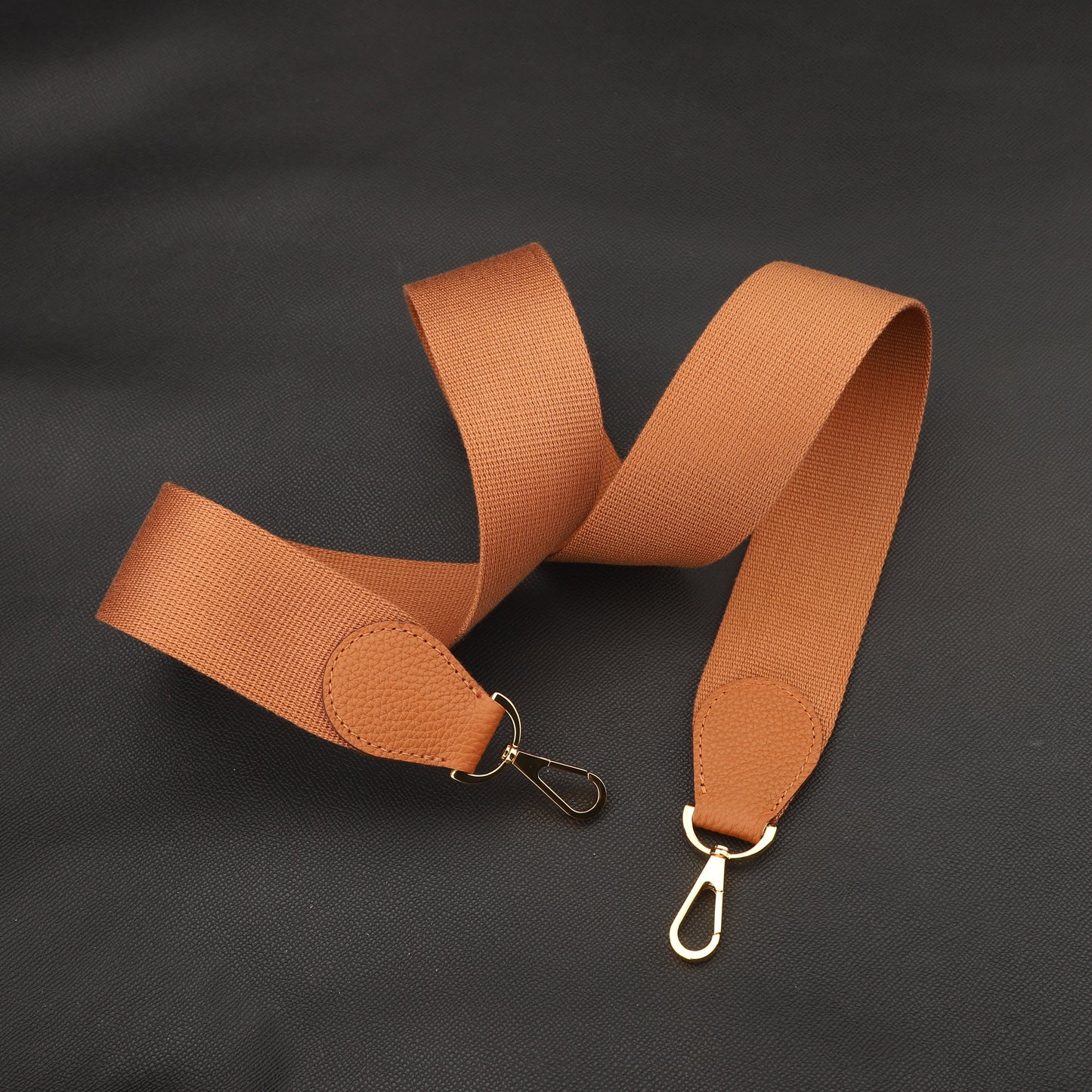 50mm Width pure color Canvas with Celemence Leather bag strap for Evelyn bag, Shoulder canvas bag strap,Guitar strap,purse strap