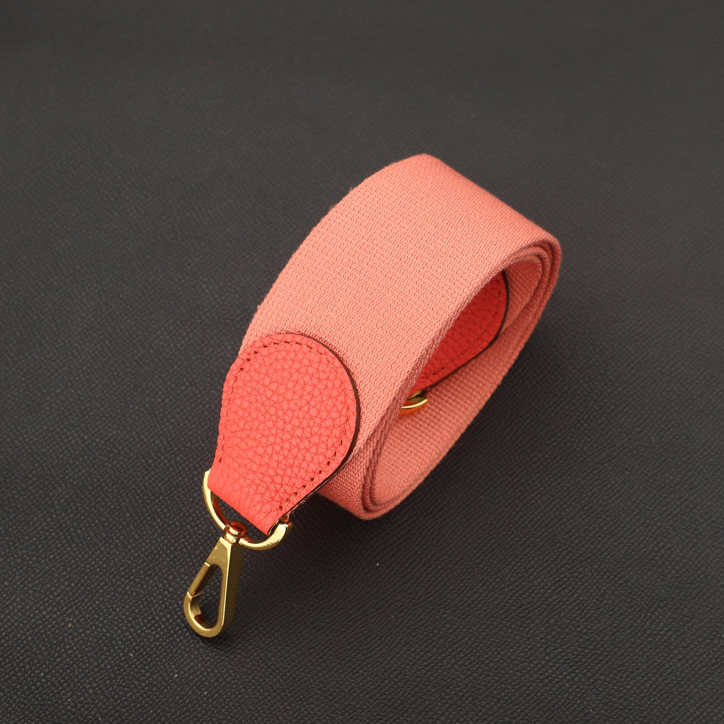 50mm Width pure color Canvas with Celemence Leather bag strap for Evelyn bag, Shoulder canvas bag strap,Guitar strap,purse strap
