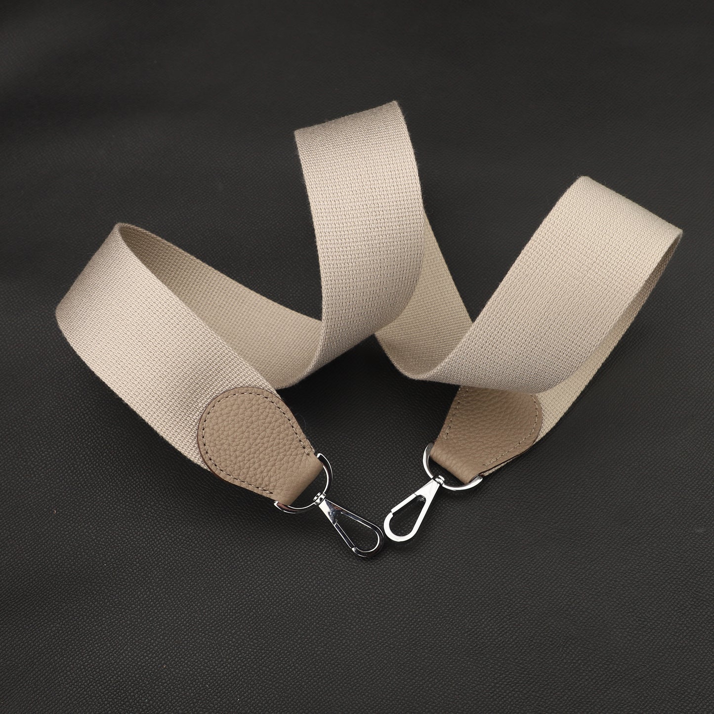 50mm Width pure color Canvas with Celemence Leather bag strap for Evelyn bag, Shoulder canvas bag strap,Guitar strap,purse strap