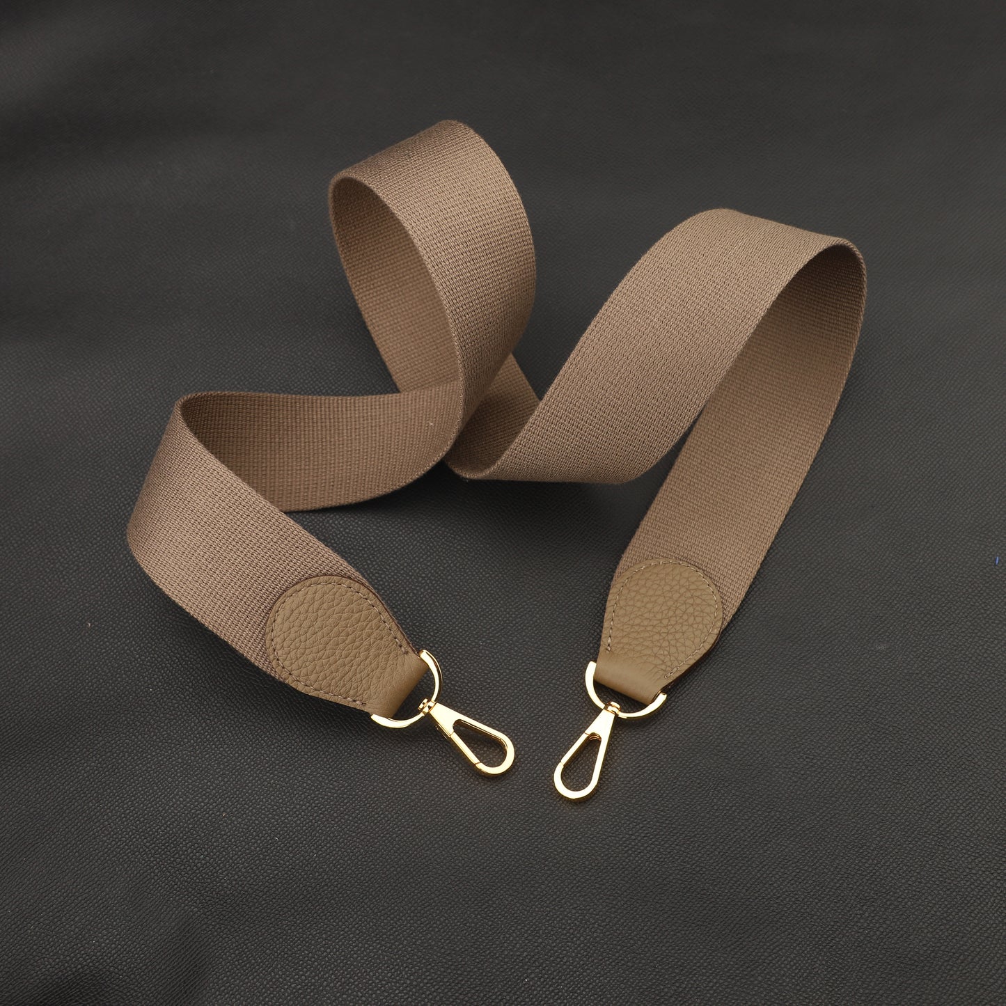 50mm Width pure color Canvas with Celemence Leather bag strap for Evelyn bag, Shoulder canvas bag strap,Guitar strap,purse strap