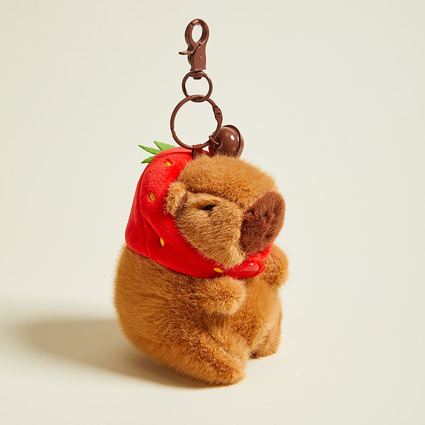 Fun Capybara Bag Charm, Plush Guinea Pig Keychain, High-End Backpack Decoration