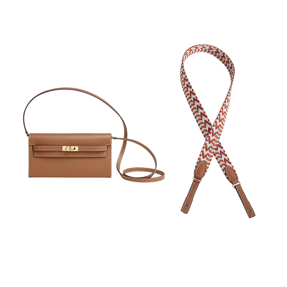 Handcrafted Canvas Shoulder Strap – Custom Fit for Kelly and Constance Wallets, Uplift Your Bag Style