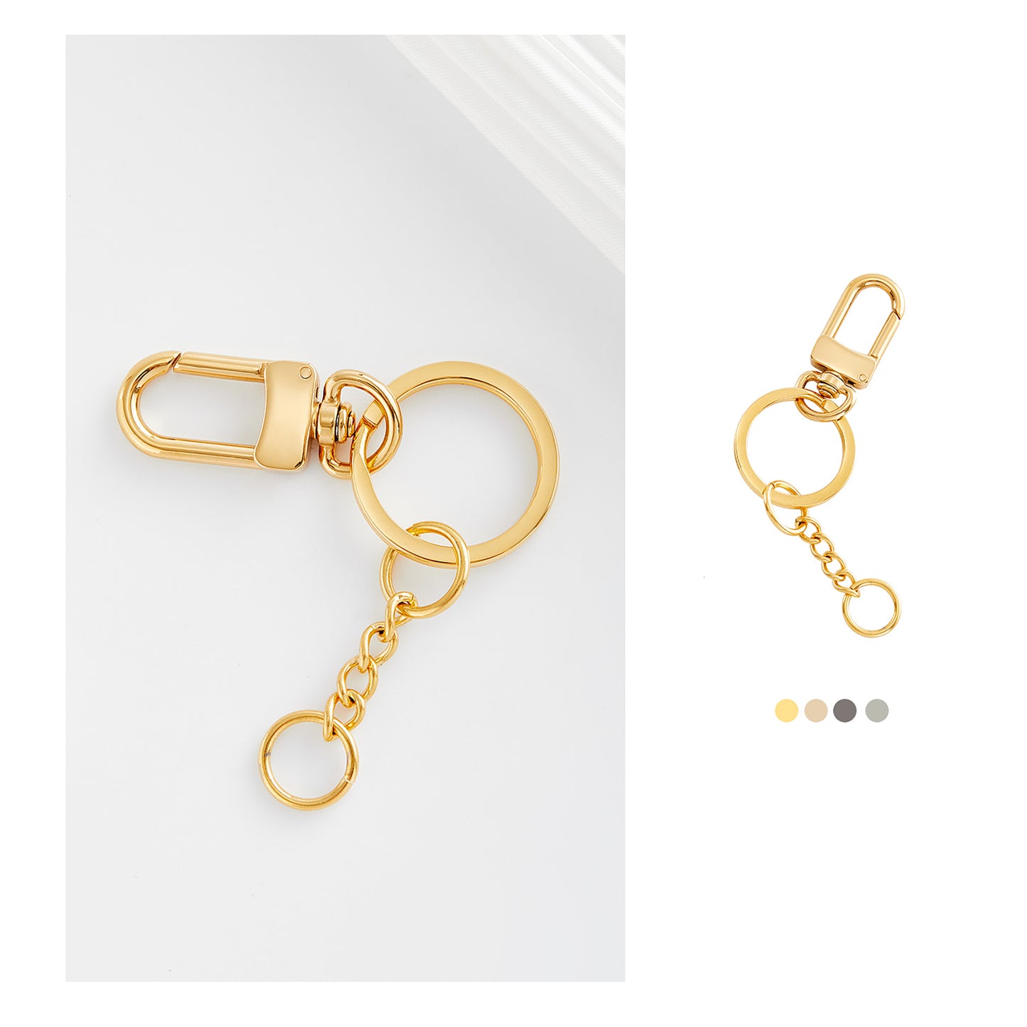 Keychain Ring Buckle Pendant, Keyring Replacement Chain, Multifunctional Connection Ring DIY Accessory