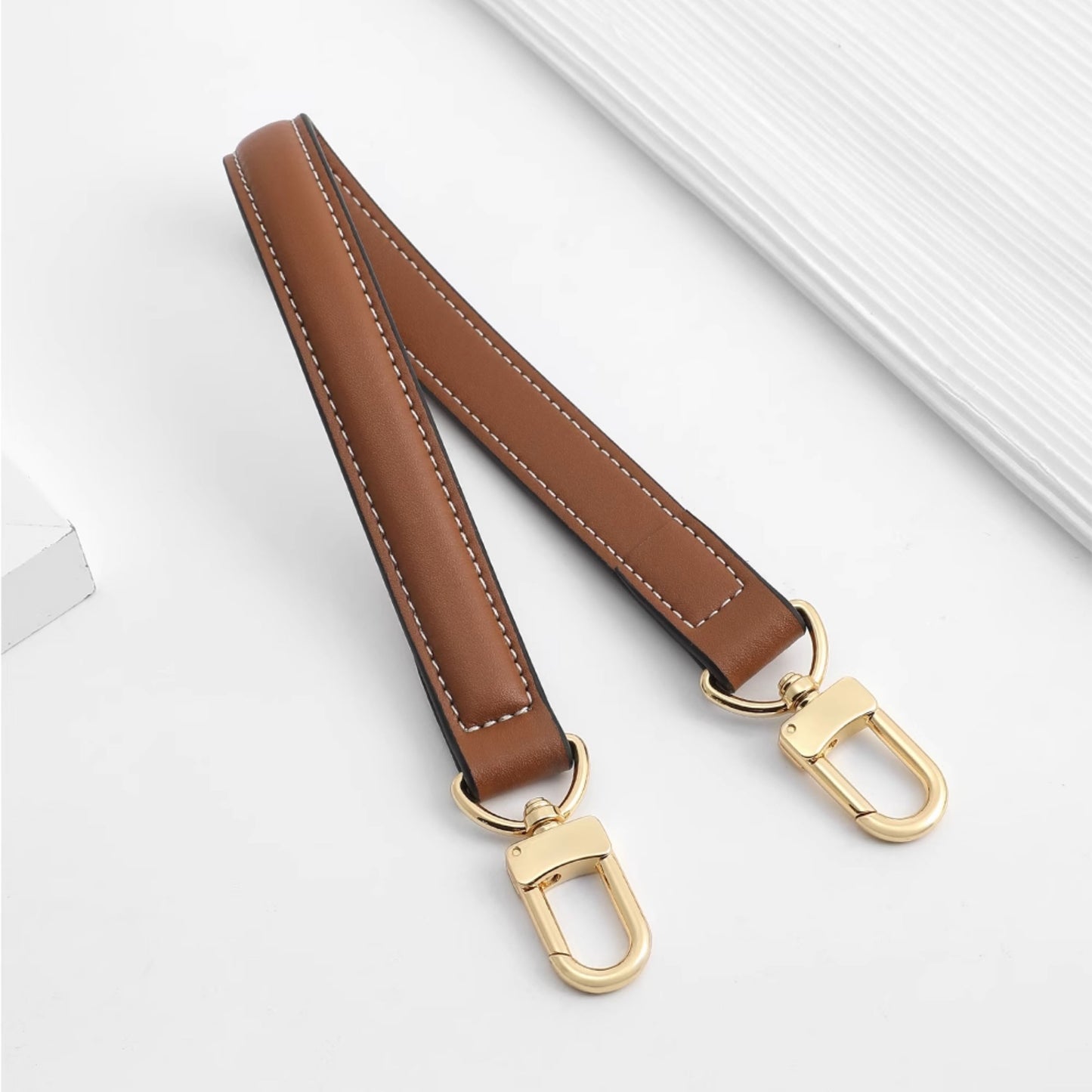 Genuine Leather Shoulder Strap for Tote and Crossbody Bags - Replacement Handle for Handbags