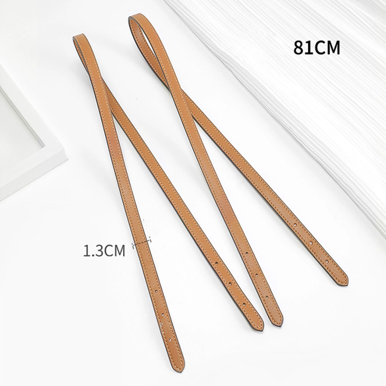 Genuine Leather Replacement Shoulder Strap for Mollie 25 Tote Bag - 81cm Long, 1.3cm Wide