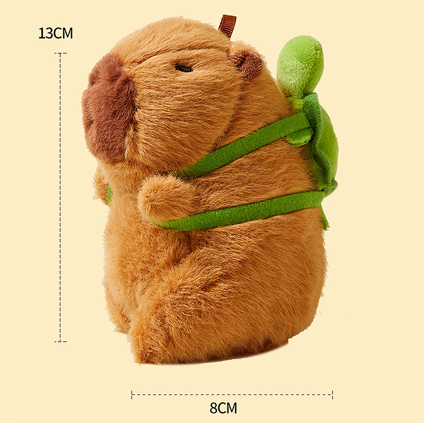 Fun Capybara Bag Charm, Plush Guinea Pig Keychain, High-End Backpack Decoration