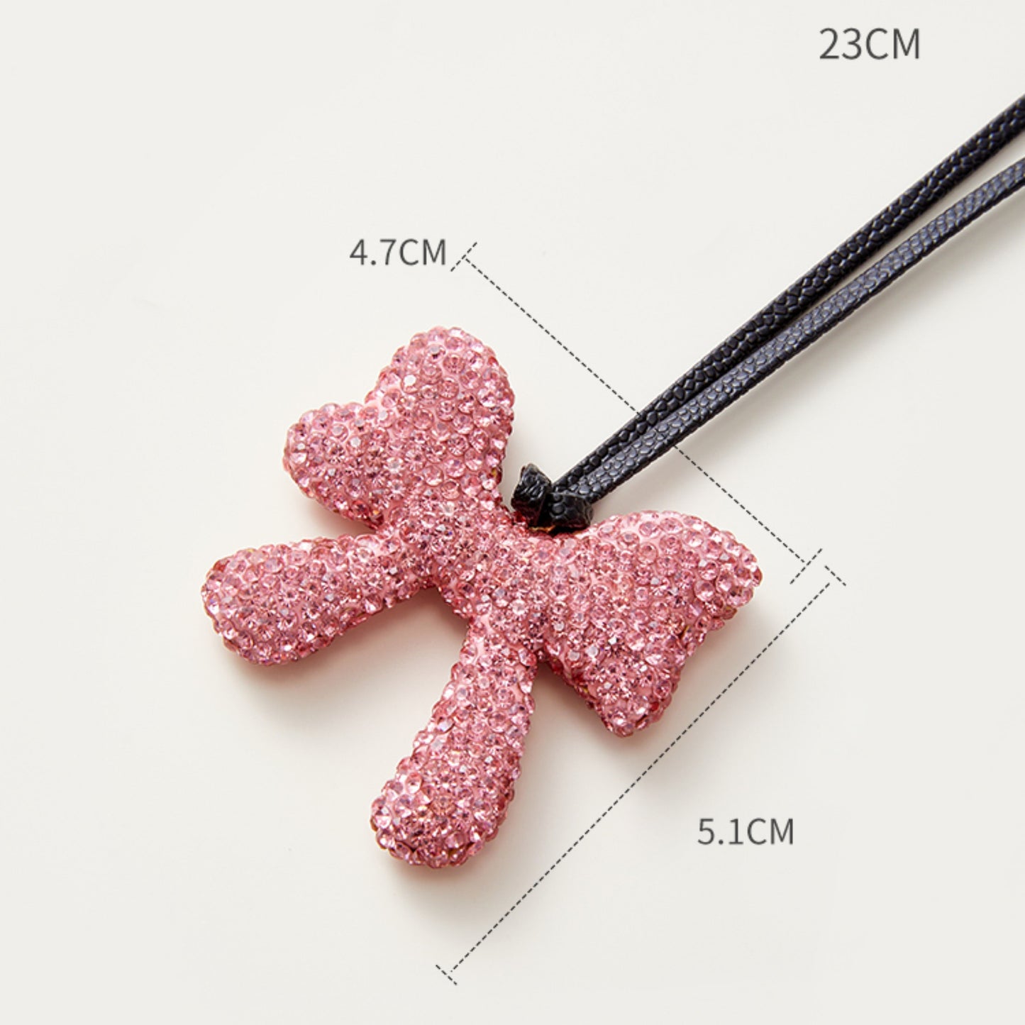 Rhinestone Bow Charm - Elegant Bag Charm & Keychain Accessory