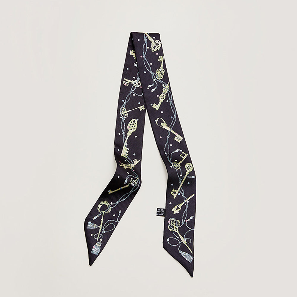 Premium Silk Scarf - 100% Mulberry Silk Twilly for Handbag Strap, Hair Accessory, and Luxury Fashion