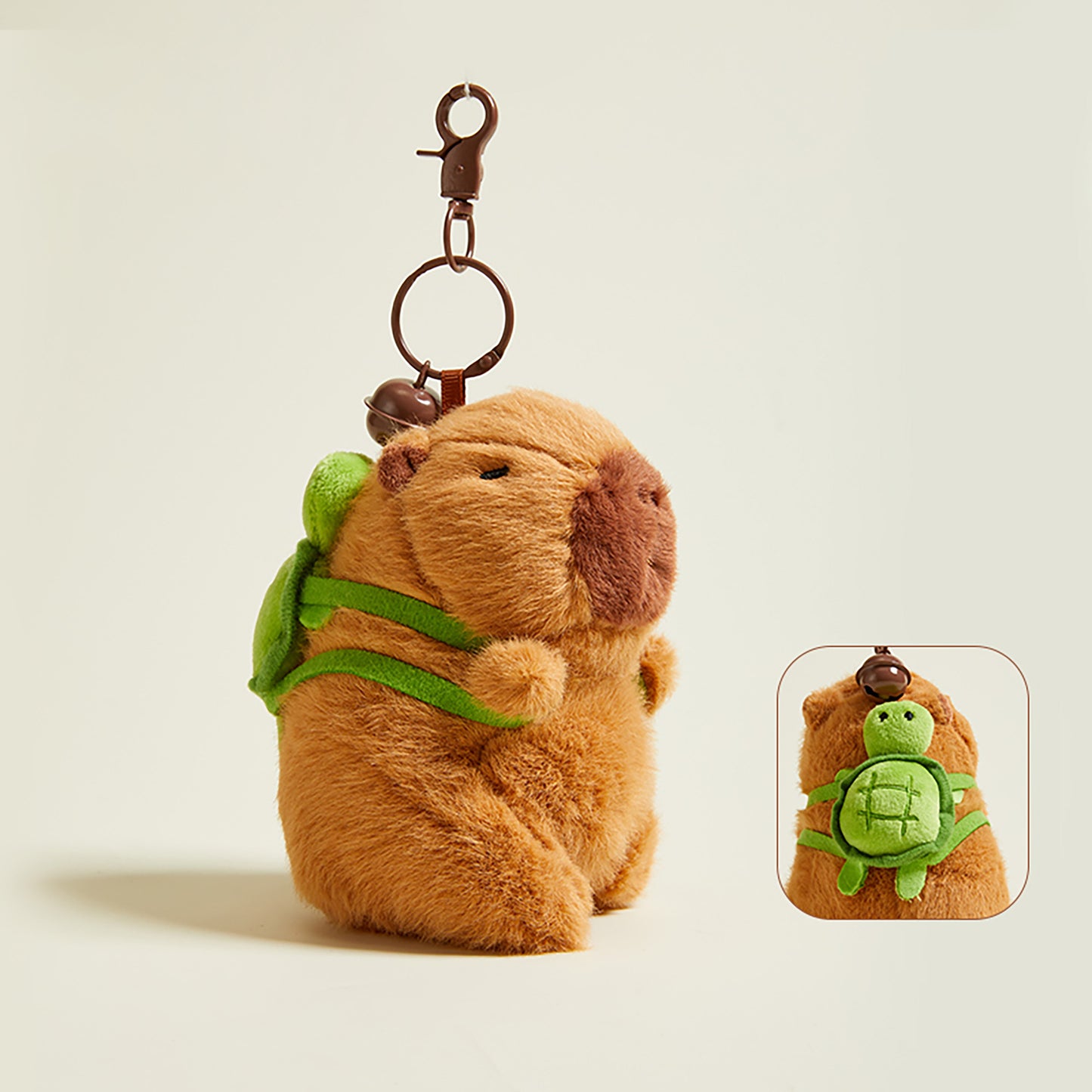 Fun Capybara Bag Charm, Plush Guinea Pig Keychain, High-End Backpack Decoration