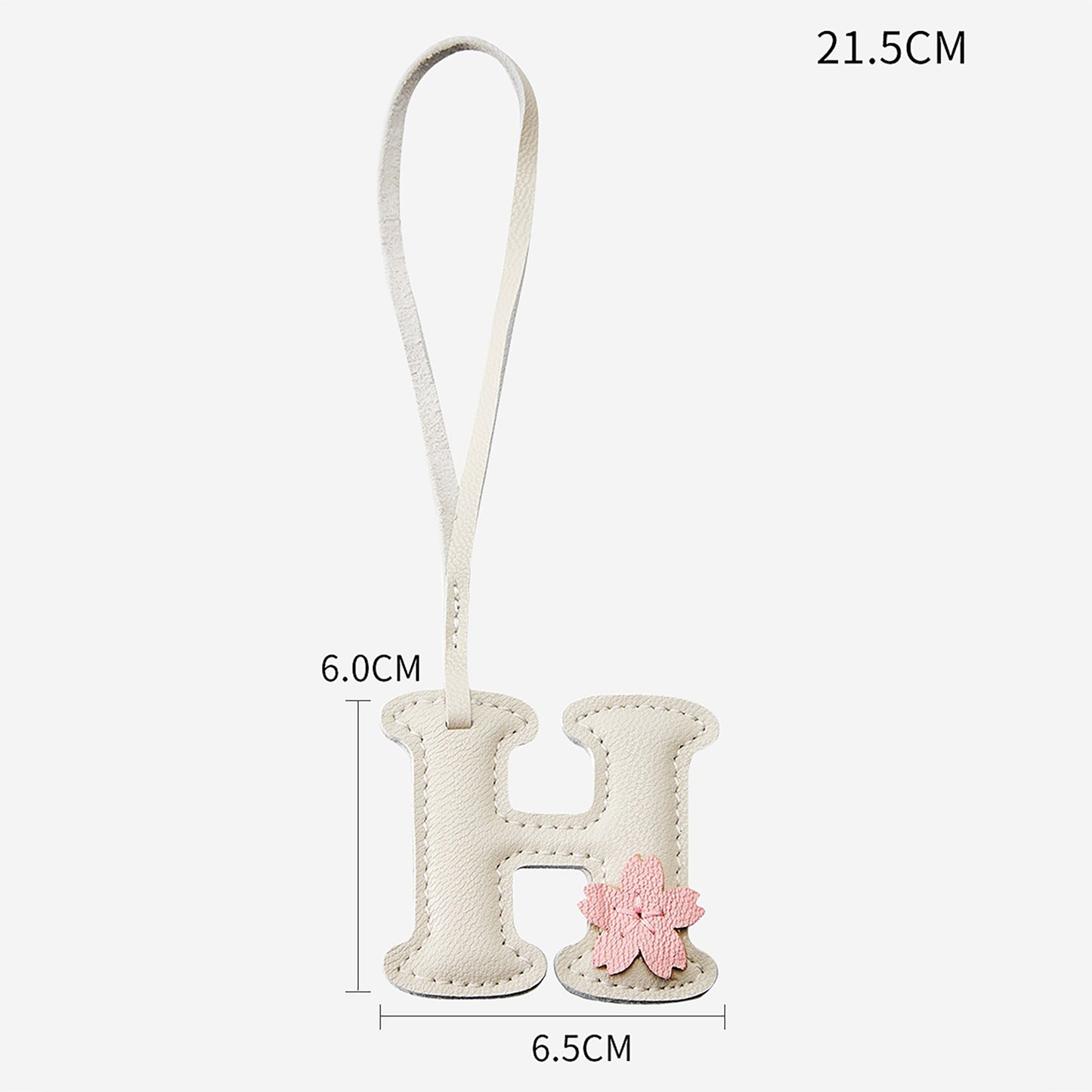 Leather Alphabet Pendant Keychain, Cute and Elegant Car Accessories, Exquisite DIY Gift Pendant