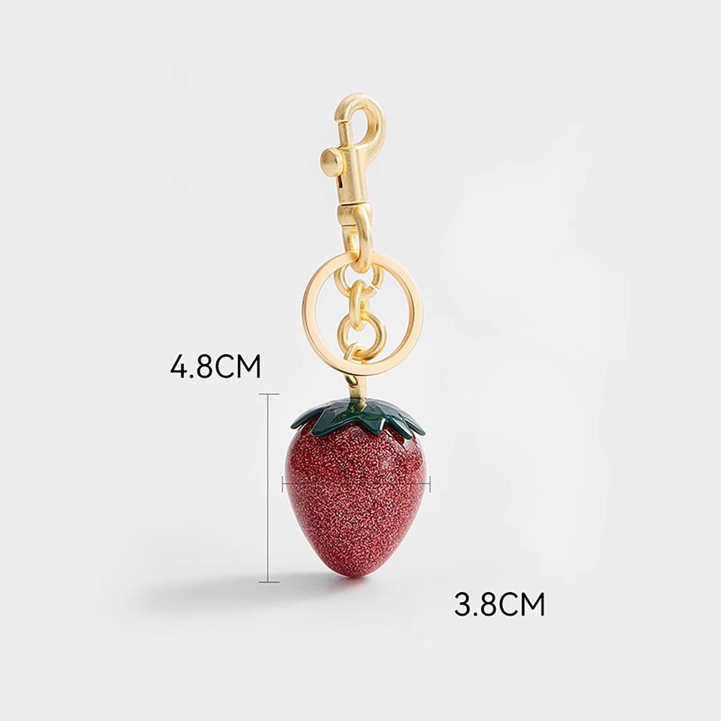 Cherry Pendant for Various Women's Bags, Exquisite Cherry Keychain Decoration for Bags,Strawberry-style Bag Pendant