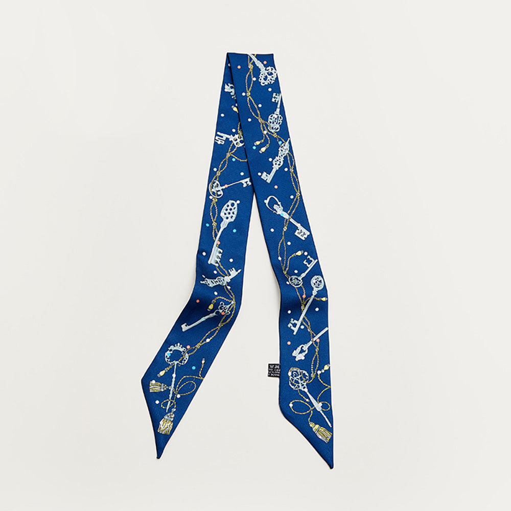 Premium Silk Scarf - 100% Mulberry Silk Twilly for Handbag Strap, Hair Accessory, and Luxury Fashion