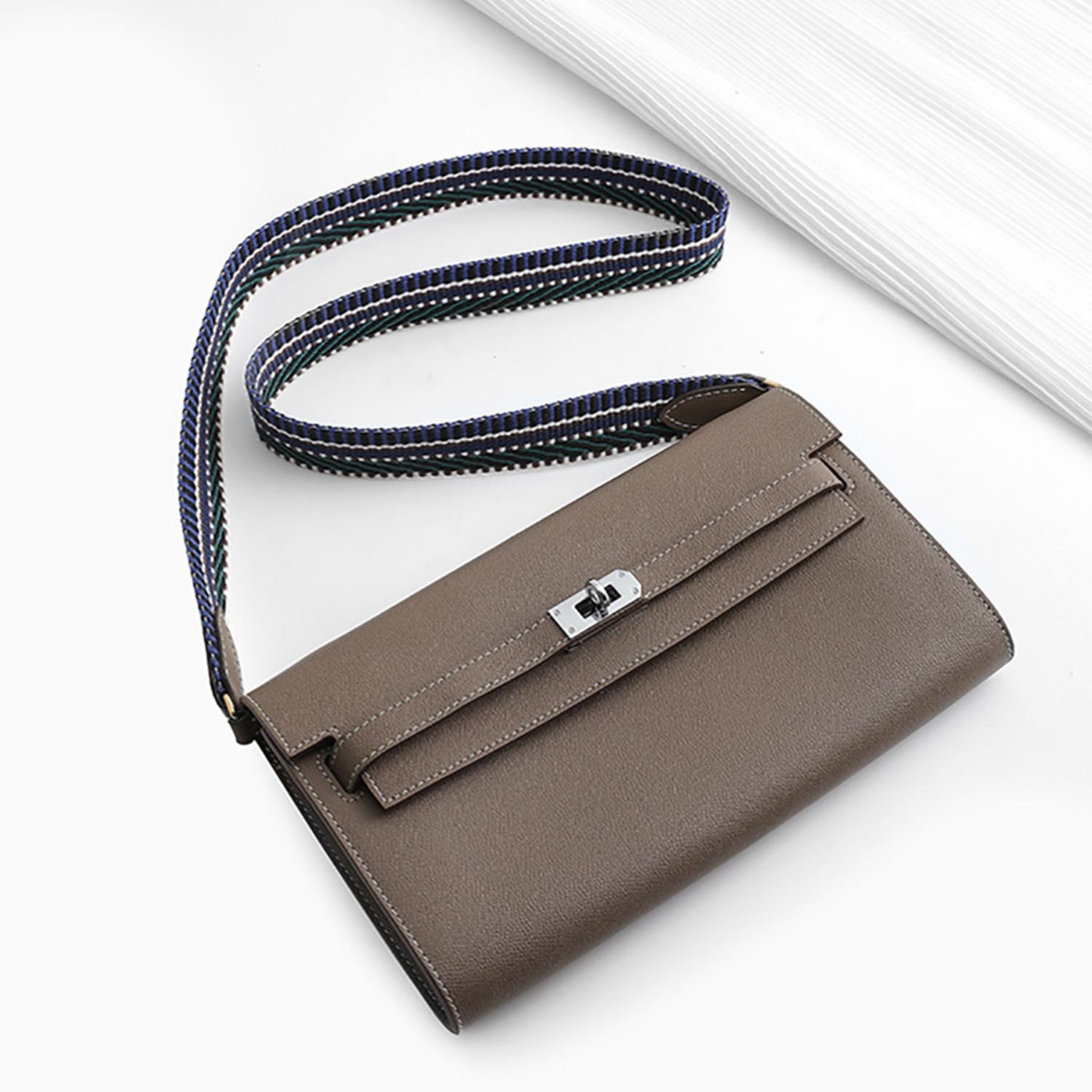 Handcrafted Canvas Shoulder Strap – Custom Fit for Kelly and Constance Wallets, Uplift Your Bag Style