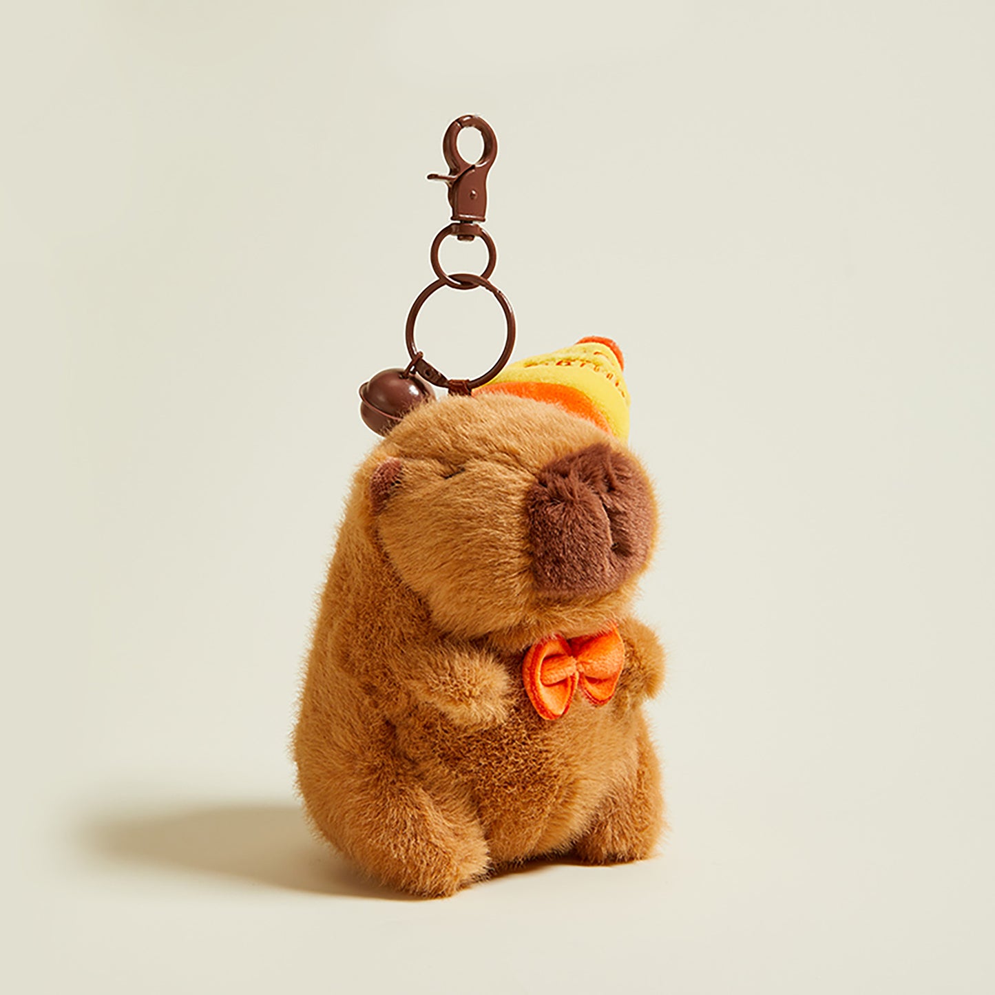 Fun Capybara Bag Charm, Plush Guinea Pig Keychain, High-End Backpack Decoration