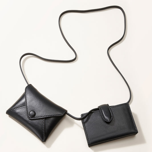 Handcrafted Genuine Leather Card Holder & Coin Purse - Multi-Card Slots, Envelope Crossbody Bag, Multi-Functional Waist Bag, Handmade from Premium Top-Grain Leather