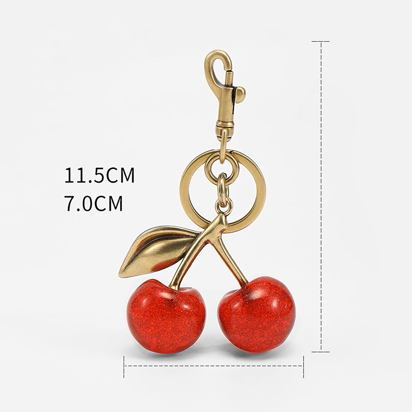 Cherry Pendant for Various Women's Bags, Exquisite Cherry Keychain Decoration for Bags,Strawberry-style Bag Pendant