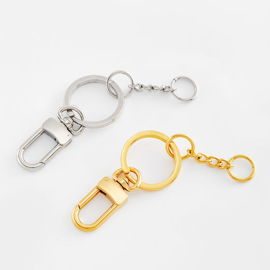Keychain Ring Buckle Pendant, Keyring Replacement Chain, Multifunctional Connection Ring DIY Accessory
