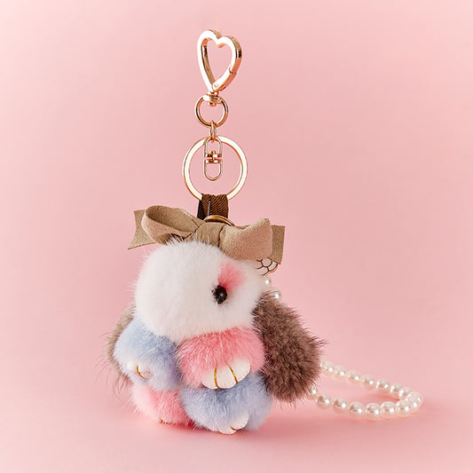 Cute Bunny Plush Bag Charm - Soft Plush Doll Keychain, Perfect Birthday Gift for Girlfriend, Valentine's Day Gift