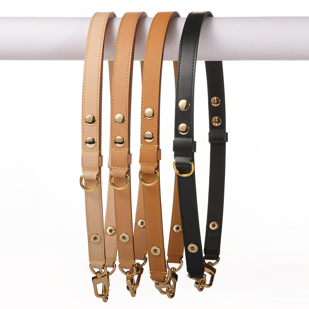 Handcrafted Adjustable Genuine Leather Strap for Crossbody, Shoulder, and Toiletry Bags – Premium Quality, Customizable Length