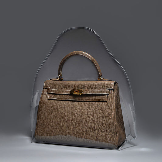 Handcrafted Transparent PVC Dust Cover for Birkin & Kelly Bags – Waterproof, Oil-Resistant Protective Case, Custom Fit for Luxury Bags