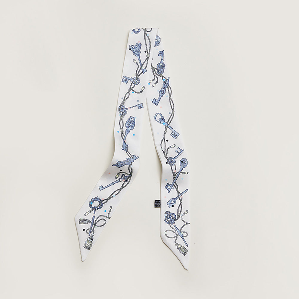 Premium Silk Scarf - 100% Mulberry Silk Twilly for Handbag Strap, Hair Accessory, and Luxury Fashion