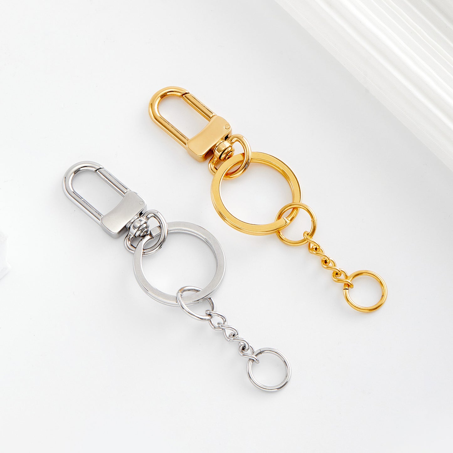 Keychain Ring Buckle Pendant, Keyring Replacement Chain, Multifunctional Connection Ring DIY Accessory