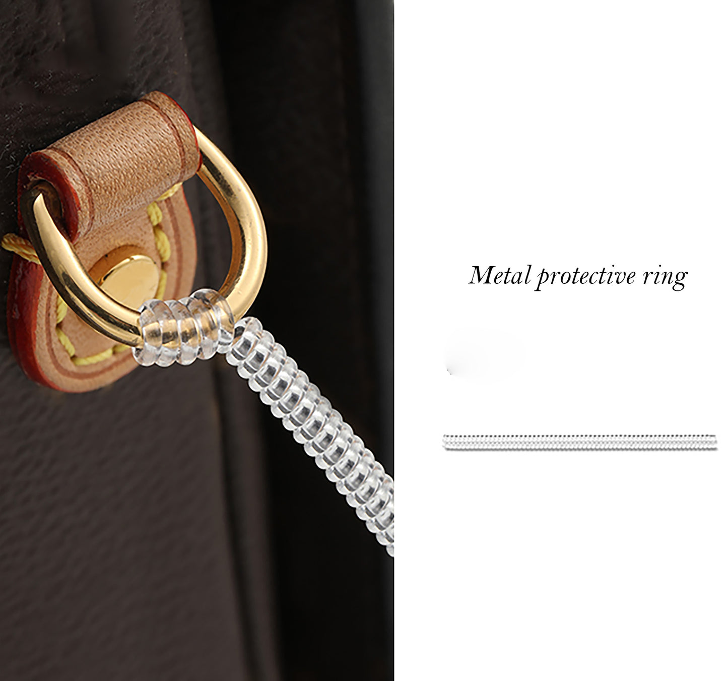 Hardware Protection Ring - Transparent Bag Accessory for Speedy 20 Shoulder Strap, Anti-Oxidation & Wear-Proof, Handmade