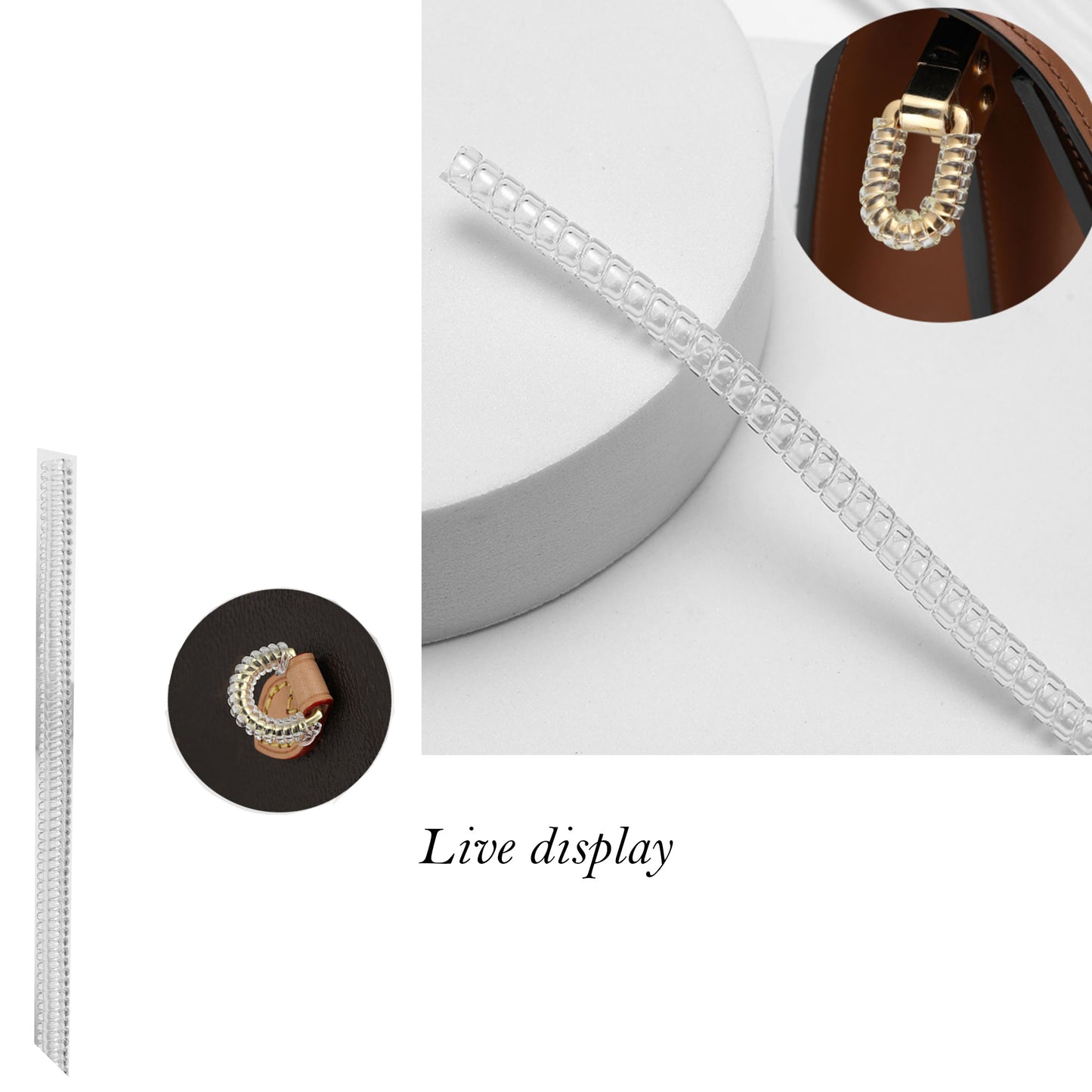 Hardware Protection Ring - Transparent Bag Accessory for Speedy 20 Shoulder Strap, Anti-Oxidation & Wear-Proof, Handmade