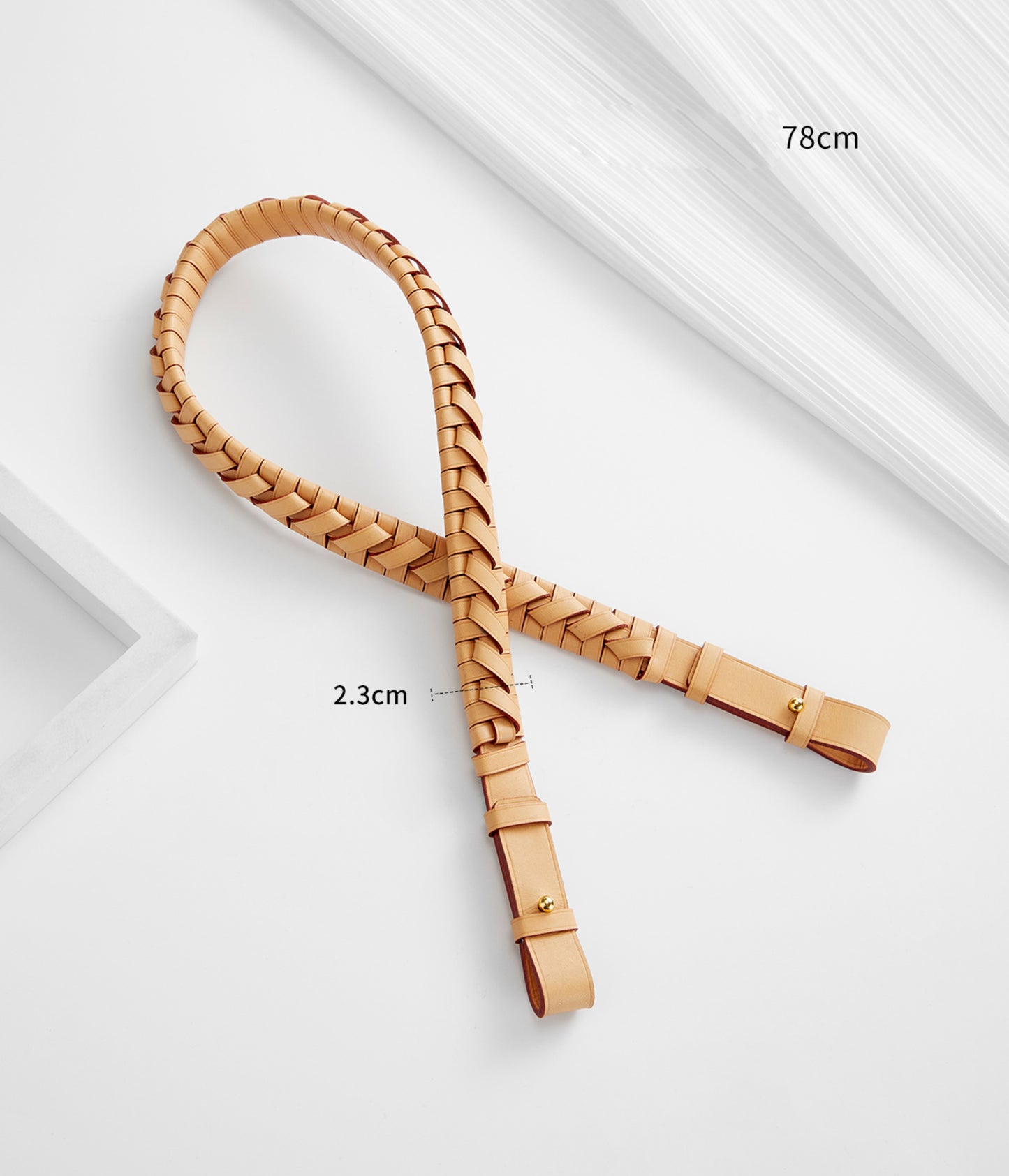 2.3cm Handmade Bag Shoulder Strap, Suitable for LV Speedy 30 Leather Strap, Bag Makeover Cowhide Woven Shoulder Strap Accessory
