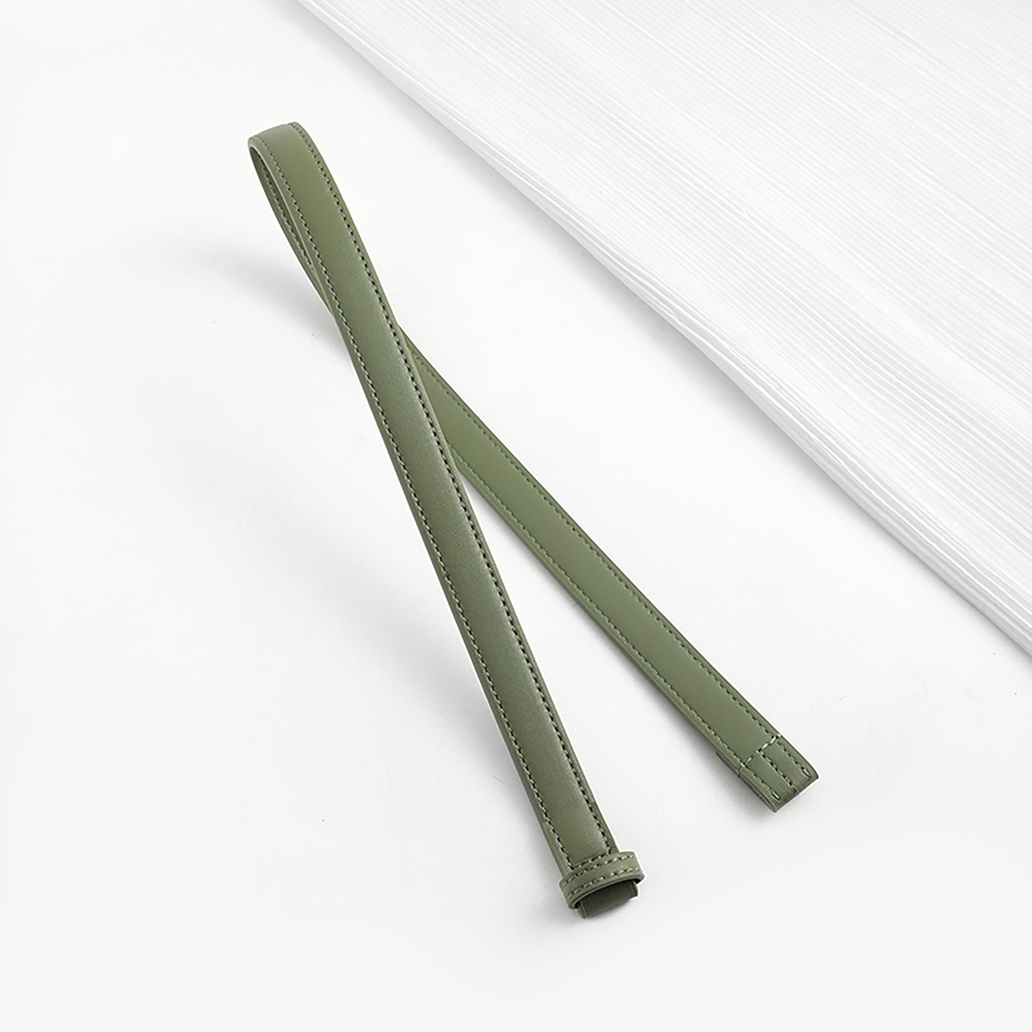 Crossbody shoulder strap accessory for Cubi Bag, genuine leather bag replacement strap.