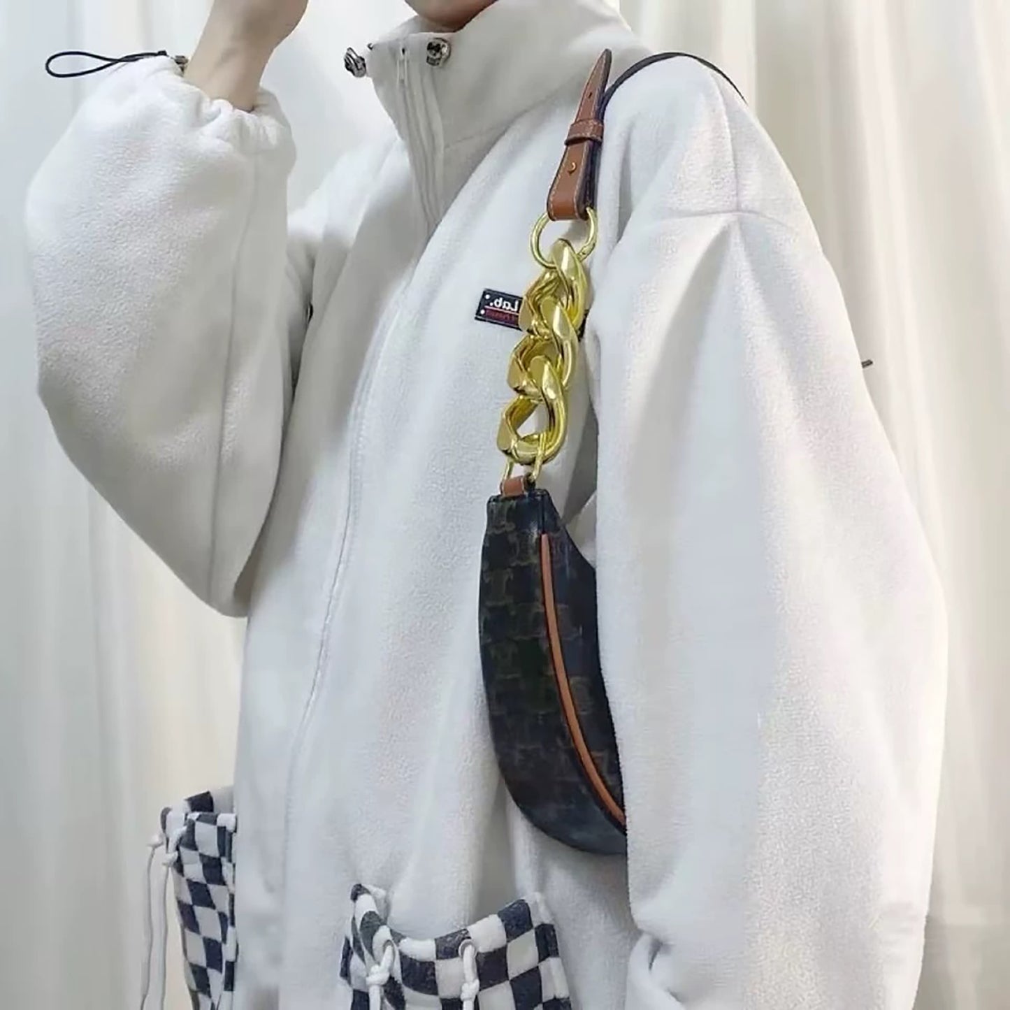 Metal Extension Chain for AVA 193952BZJ 04LU Handbag, Metal Extended Chain Shoulder Strap Accessory