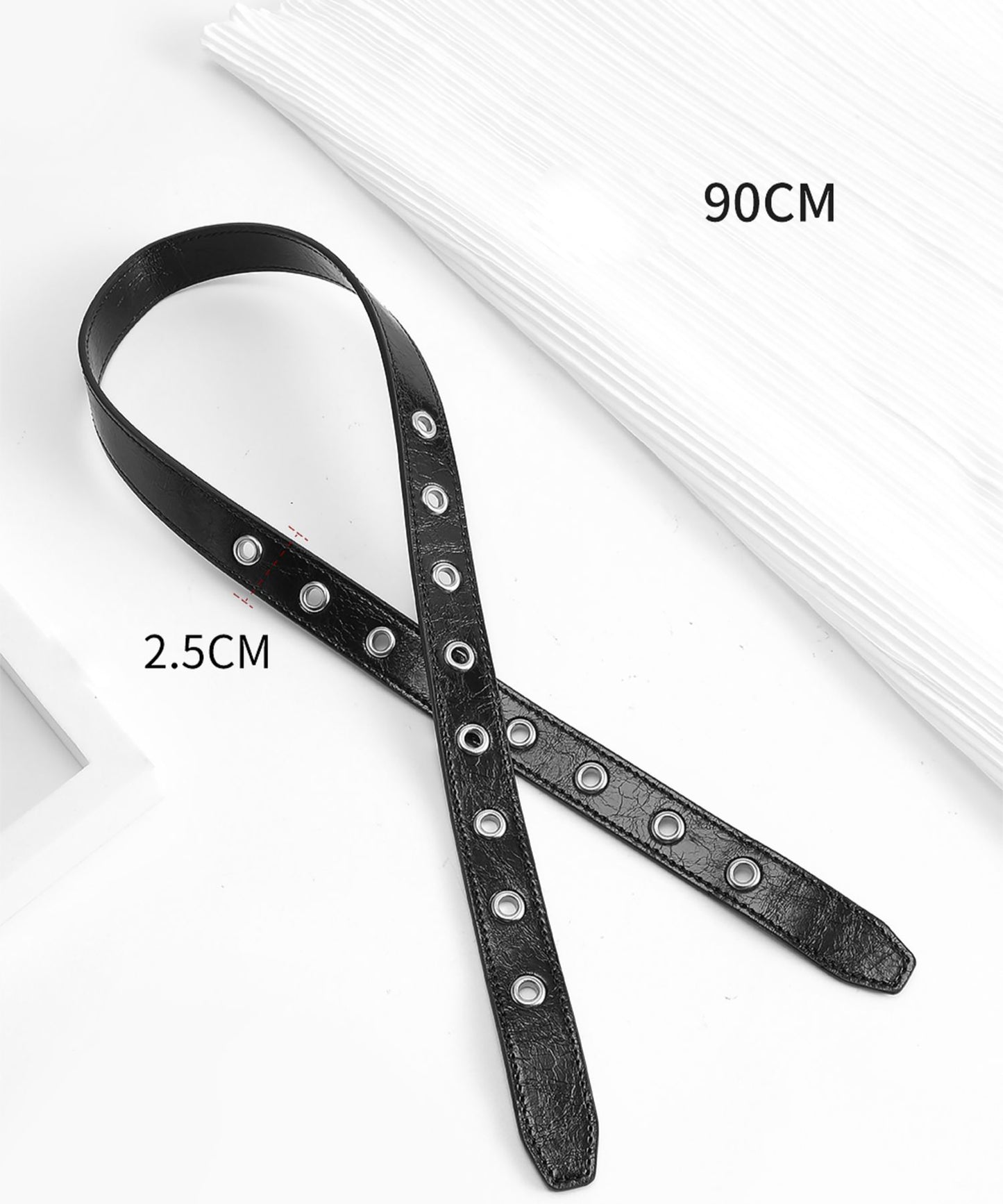 Le Cagole bag crossbody strap replacement, black genuine leather shoulder strap for underarm bag