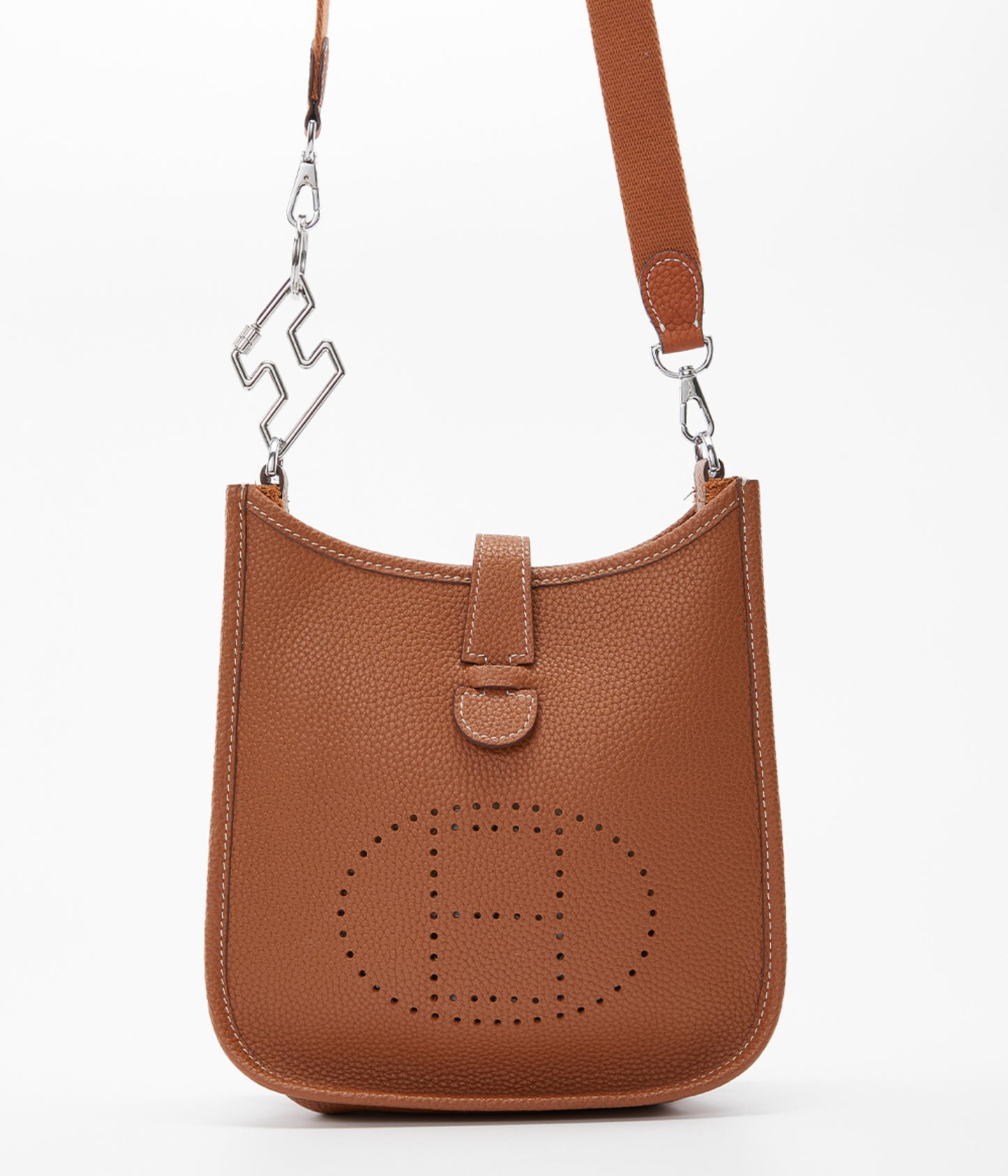 Metal Bag Pendant with Horsehead Cheval Keychain, Luxury Feeling Small Bag Charm