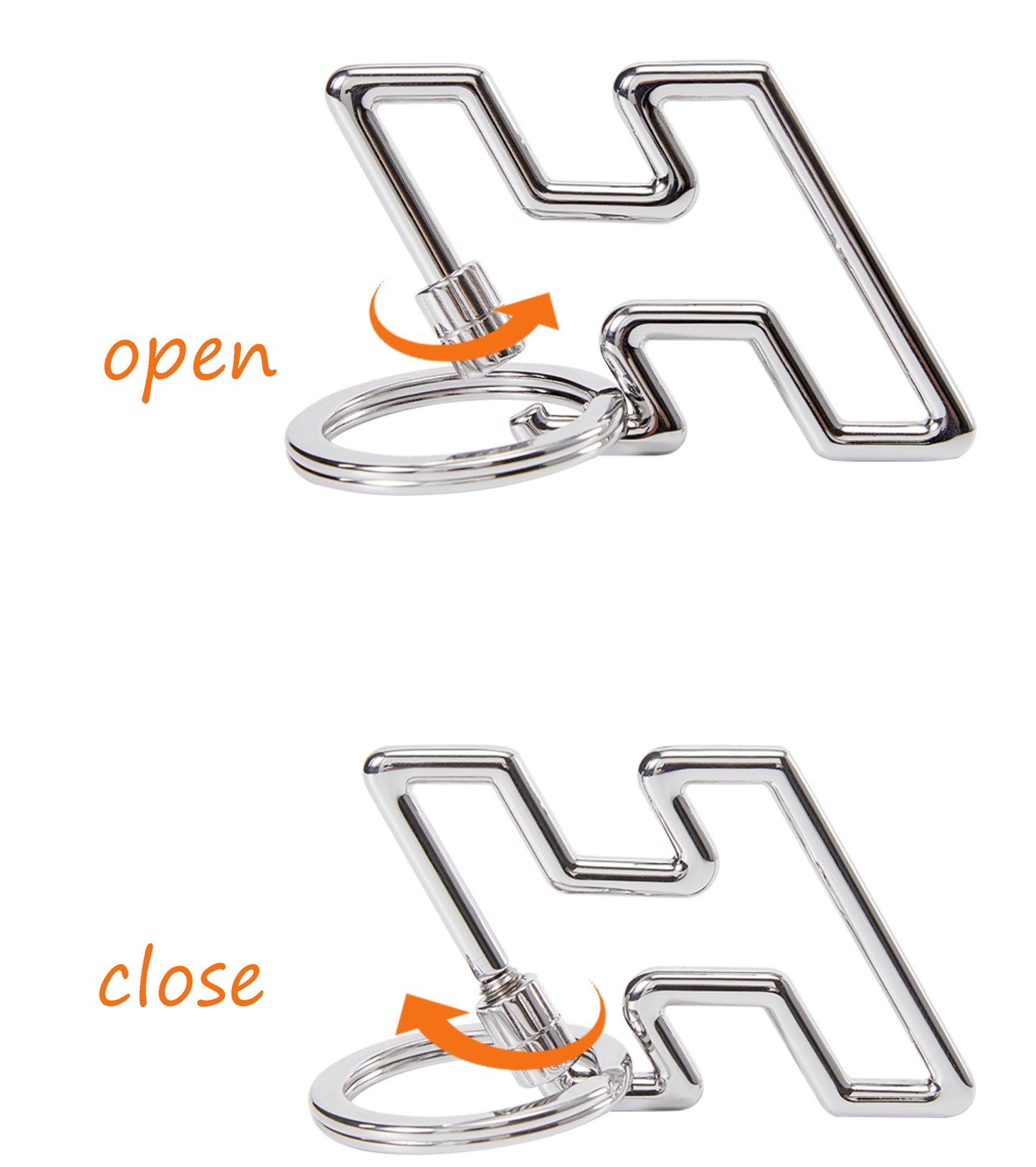 Metal Bag Pendant with Horsehead Cheval Keychain, Luxury Feeling Small Bag Charm