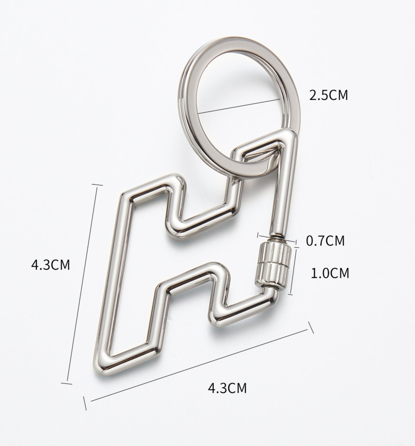 Metal Bag Pendant with Horsehead Cheval Keychain, Luxury Feeling Small Bag Charm