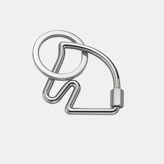 Metal Bag Pendant with Horsehead Cheval Keychain, Luxury Feeling Small Bag Charm