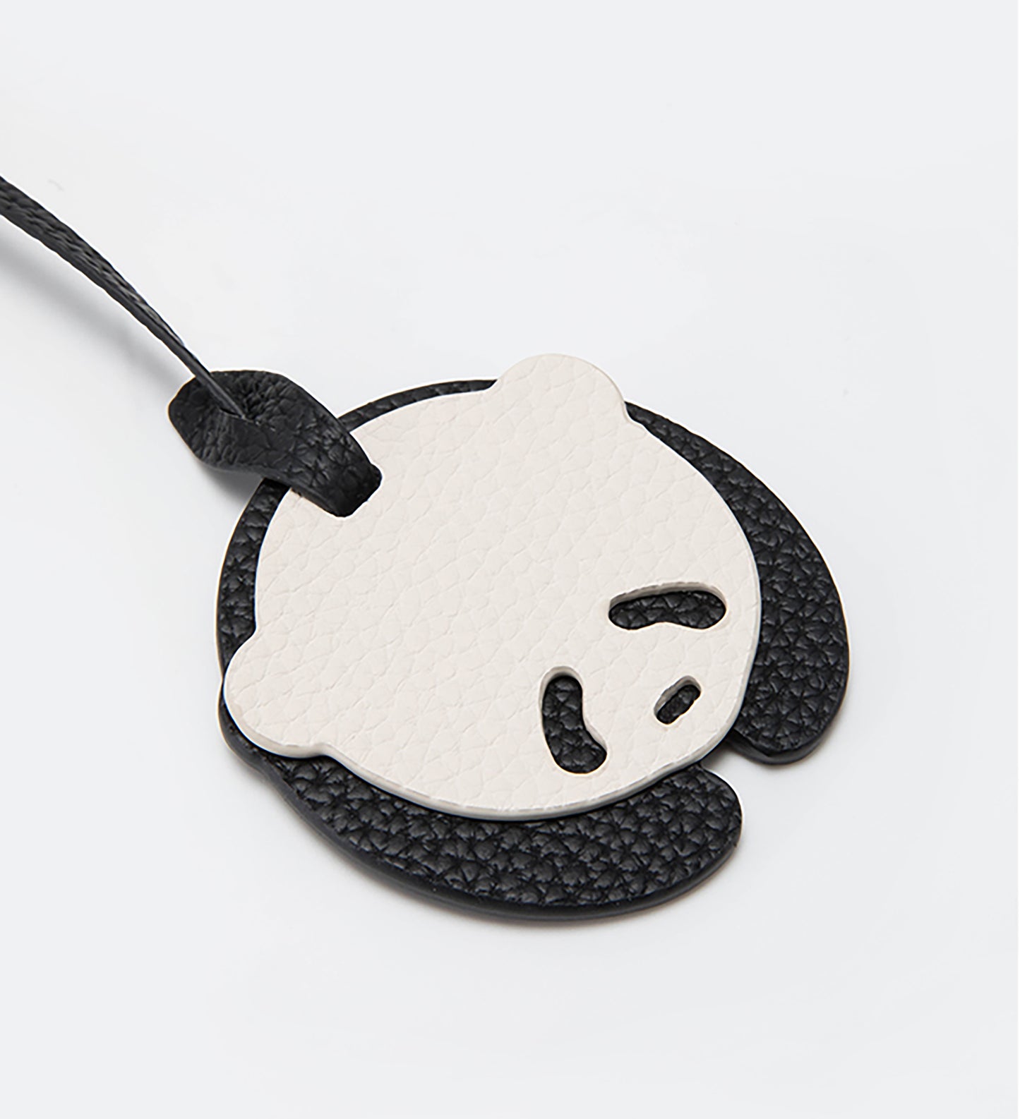 Panda Pendant Cute Cartoon Plush Toy Car Keychain Leather Car Hanging Bag Decoration