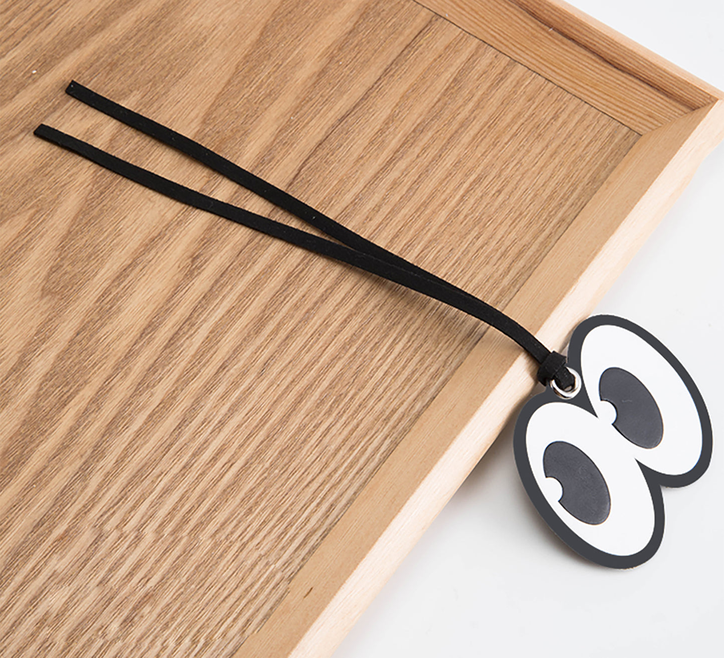 Big eyes genuine leather Pliage Energy Bag charm, small niche high-end feeling accessory, backpack decoration accessory