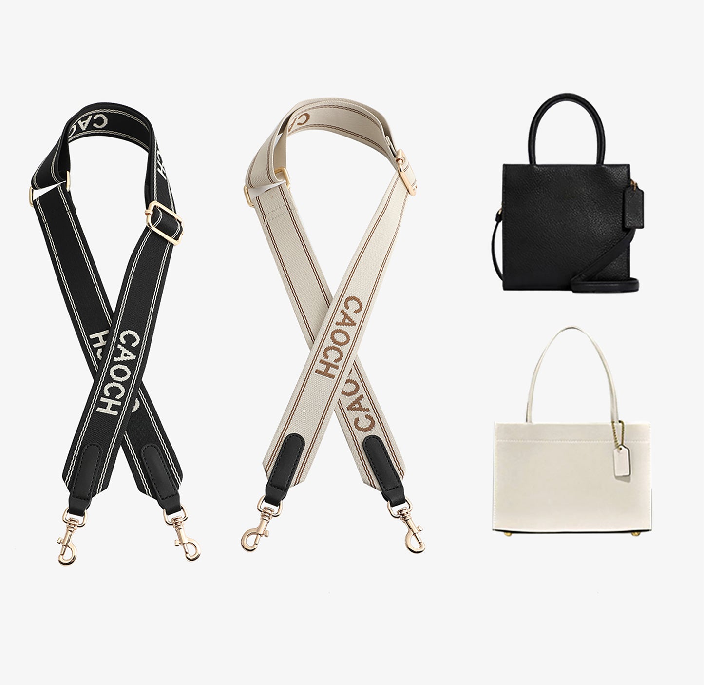 Applicable to Coach tote bag, shoulder strap, bucket bag replacement, pressure-reducing wide canvas backpack strap accessory.