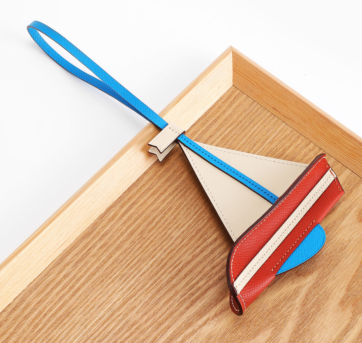 Handcrafted Leather Sailboat Bag Charm – Sail 24 Charm for Bags