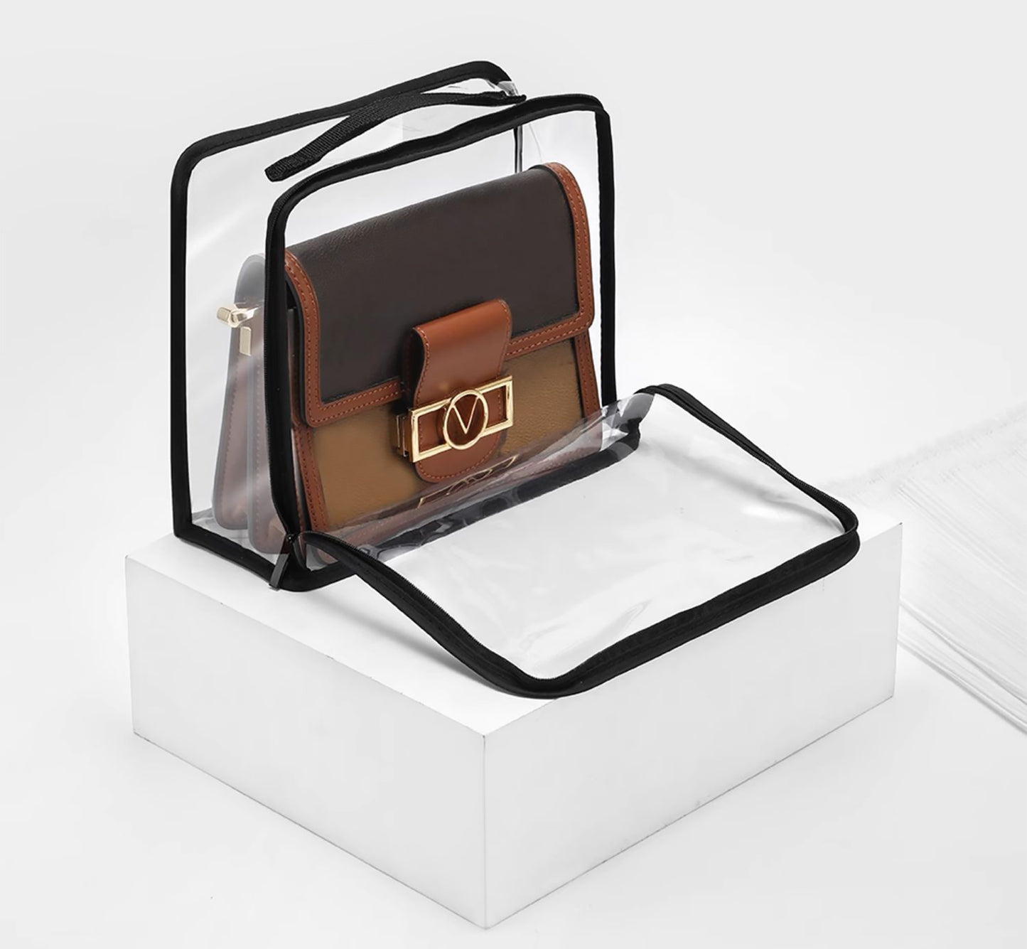 Luxury Handbag Storage System – Crystal Clear Dustproof Case with Humidity Control & Shape Retention