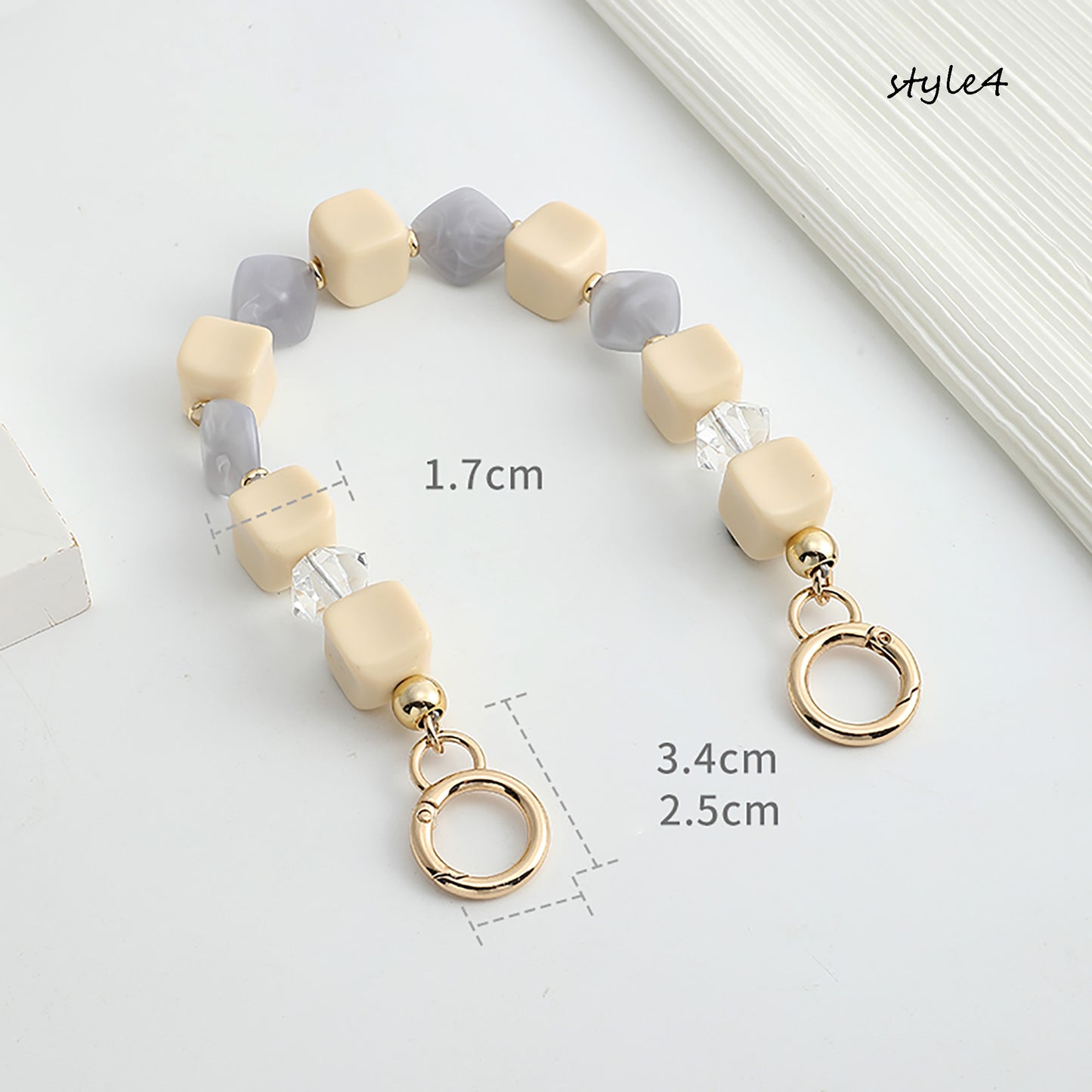 Acrylic Pearl Chain Handle | Clutch Bag Strap Replacement | Designer Top Handle Accessories