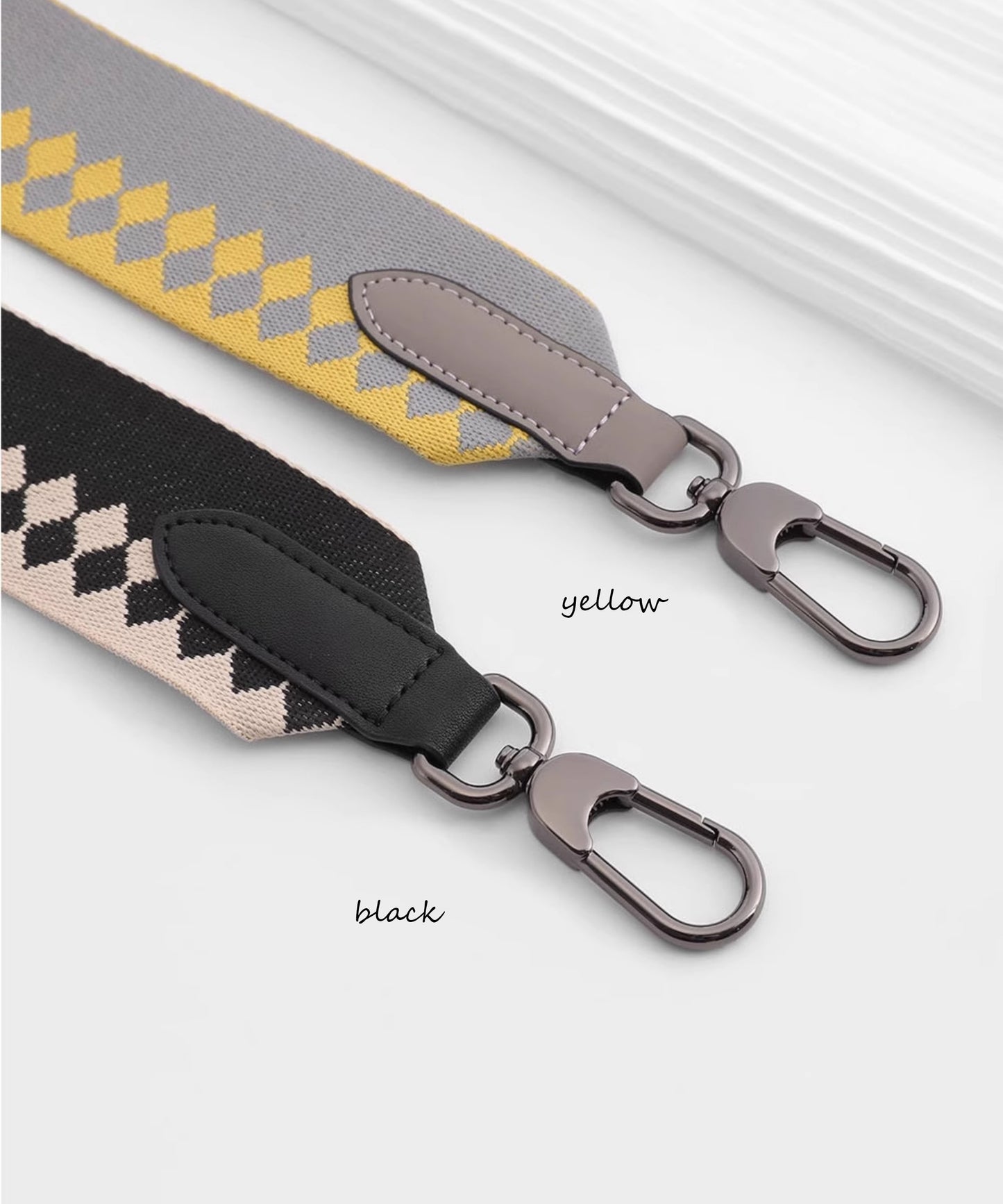 Underarm bag replacement strap, 5cm wide adjustable canvas shoulder strap, fashionable and simple single shoulder bag, crossbody bag replacement accessory