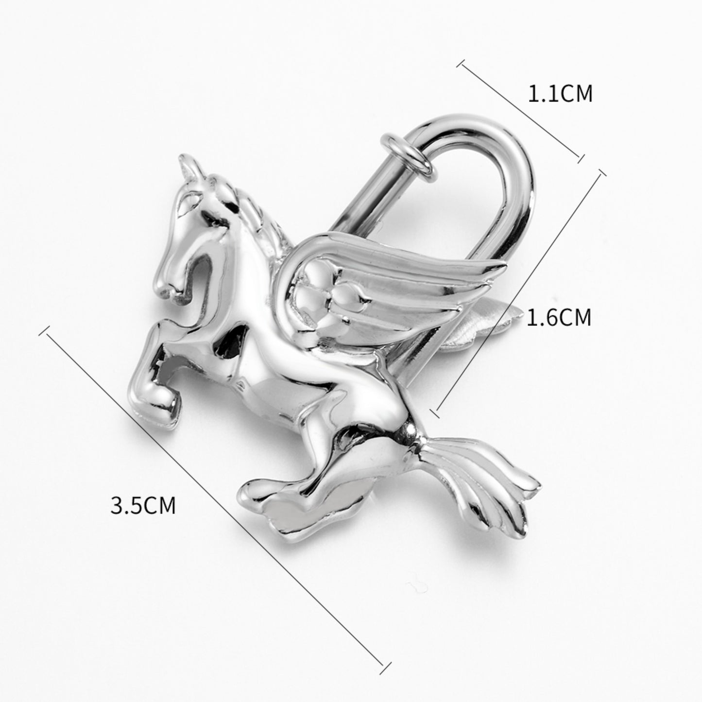 High-End Animal Stainless Steel Charm, Lock Pendant Style – Suitable for Kelly and Birkin Bags