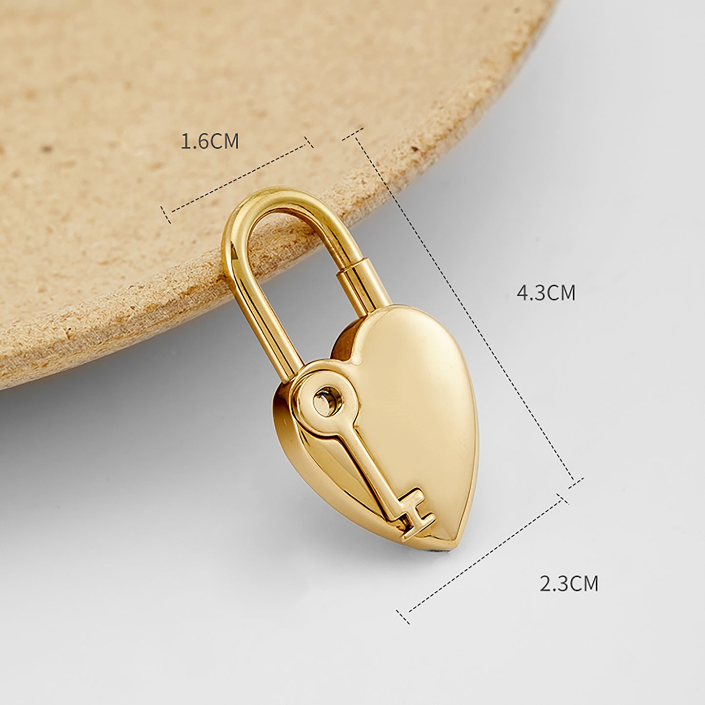 High-End Animal Stainless Steel Charm, Lock Pendant Style – Suitable for Kelly and Birkin Bags