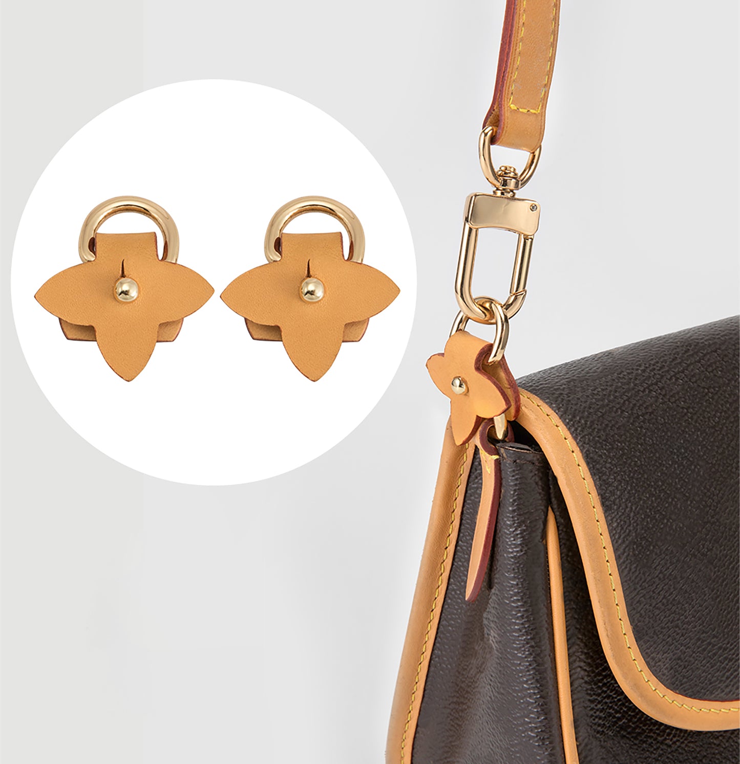 Designer Bag Protection Kit | Genuine Leather Replacement Straps | Scratch Prevention Guards