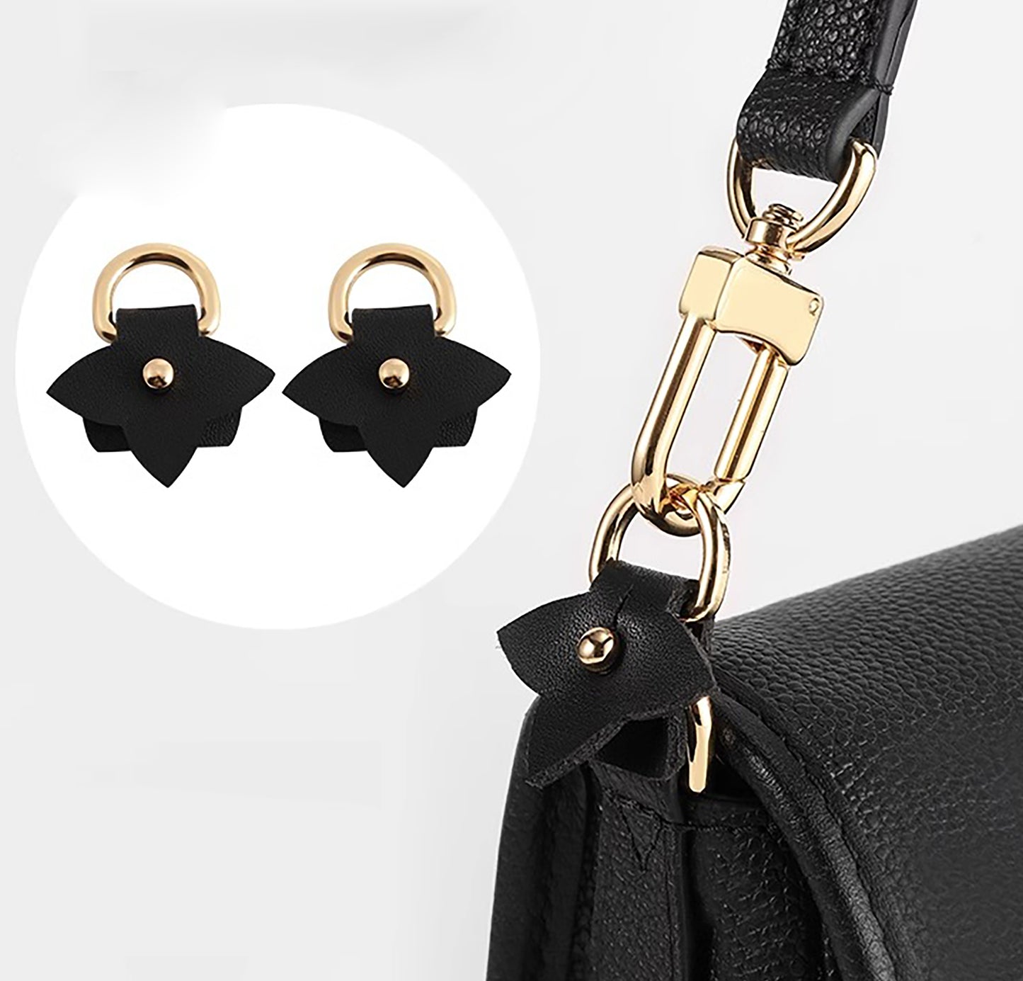 Designer Bag Protection Kit | Genuine Leather Replacement Straps | Scratch Prevention Guards