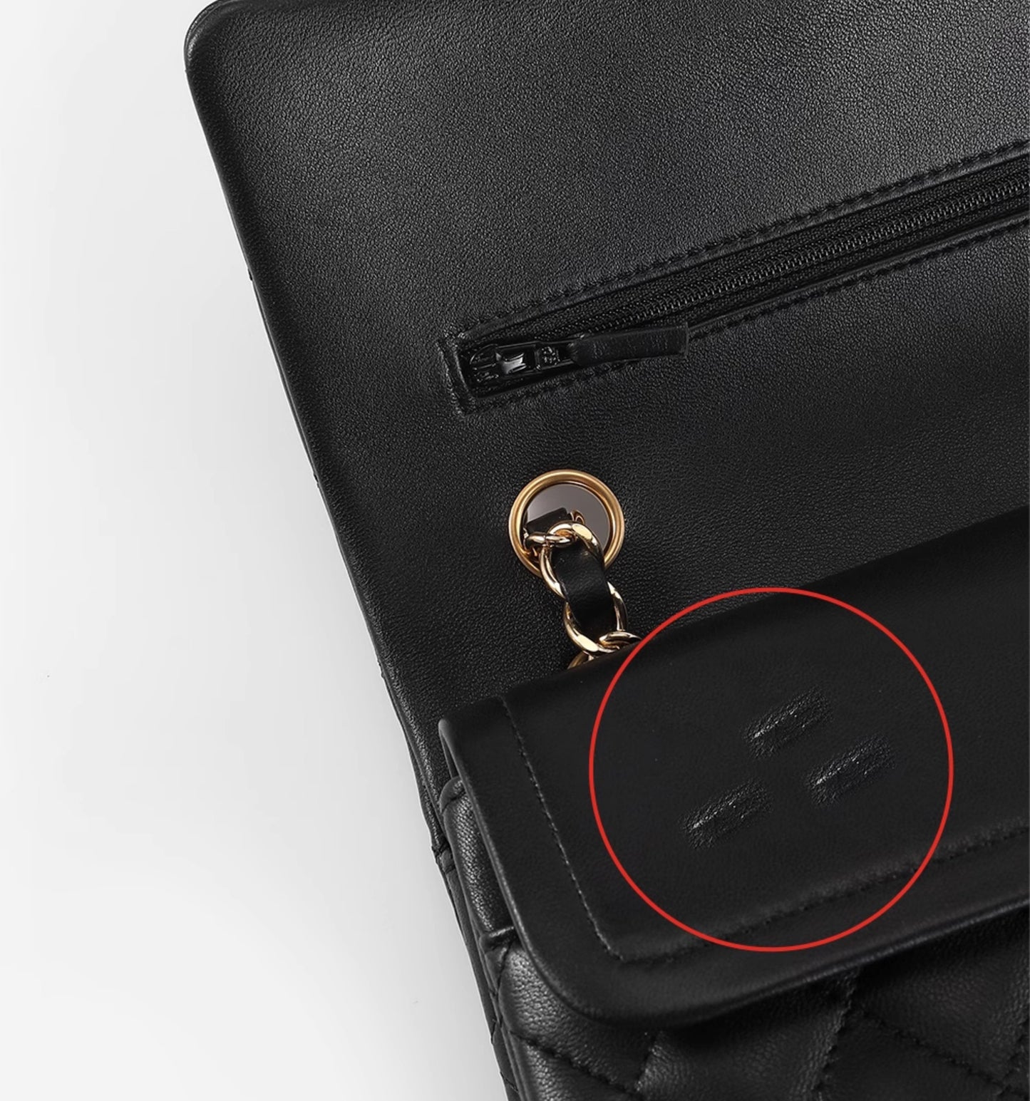 Bag Zipper Protector, Genuine Leather Bag Accessory, Bag Wear-Resistant Protector